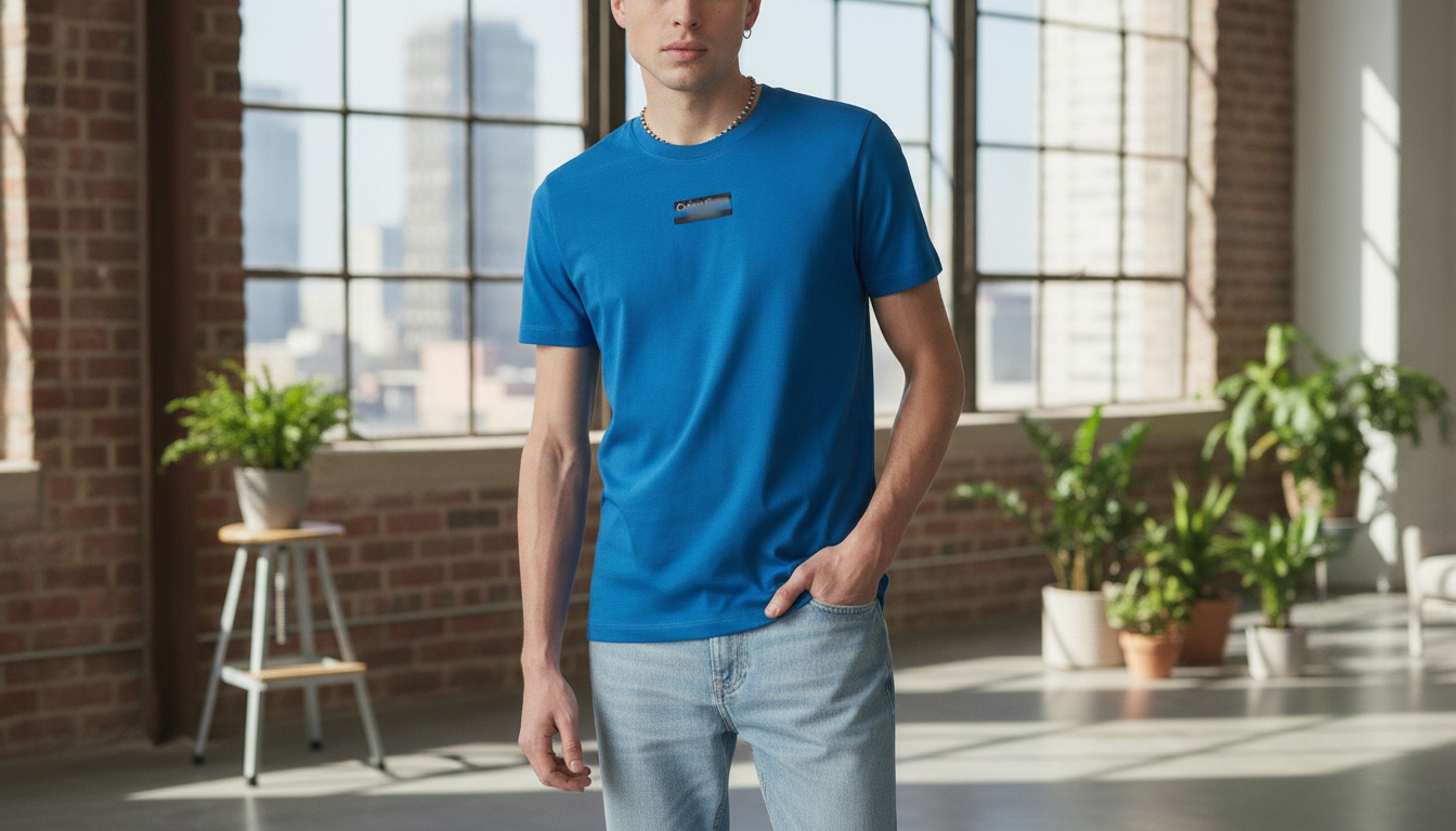 Calvin Klein Jeans Plain Cotton Tee: Everyday Style